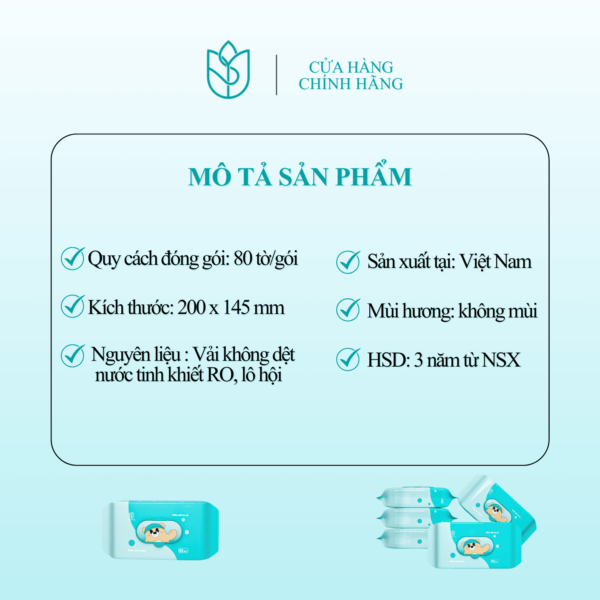 [KUSVIA] Thùng 10 Gói Khăn Giấy Ướt Đa Năng 80 Tờ Cho Bé Và Mọi Nhà - Hình ảnh 4