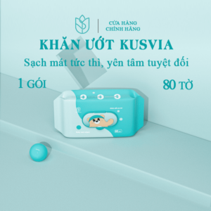 [KUSVIA] Thùng 1 Gói Khăn Giấy Ướt Đa Năng 80 Tờ Cho Bé Và Mọi Nhà